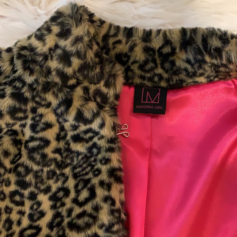 Furry Leopard Print Blazer/Jacket - image 3